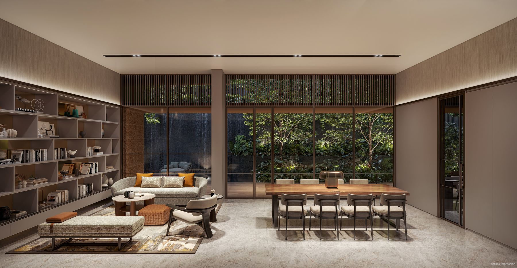 Artist's impression of the clubhouse lounge